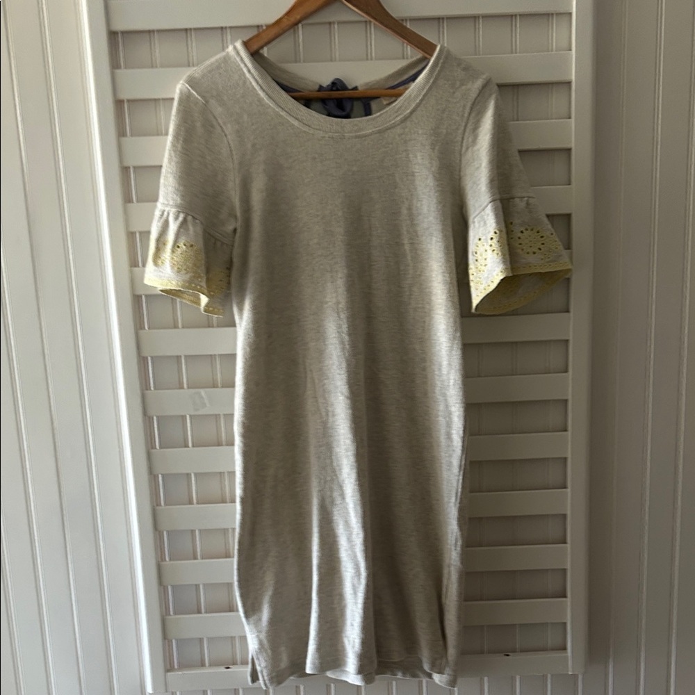 Mystree Gray Dress with Yellow Accents